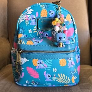 Loungefly Disney Lilo & Stitch -  Scrump, Stitch, Pineapple, & Floral Backpack